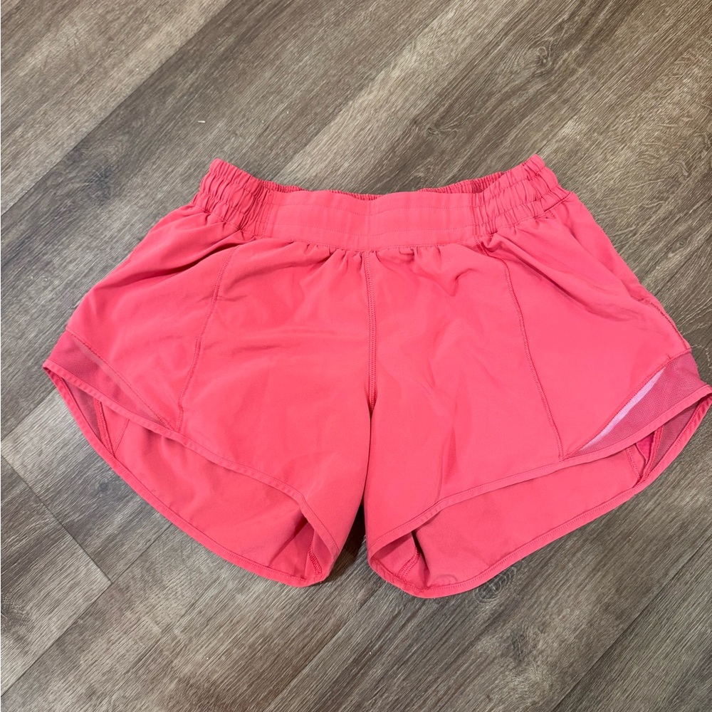 Pink Lululemon Hotty Hot Shorts